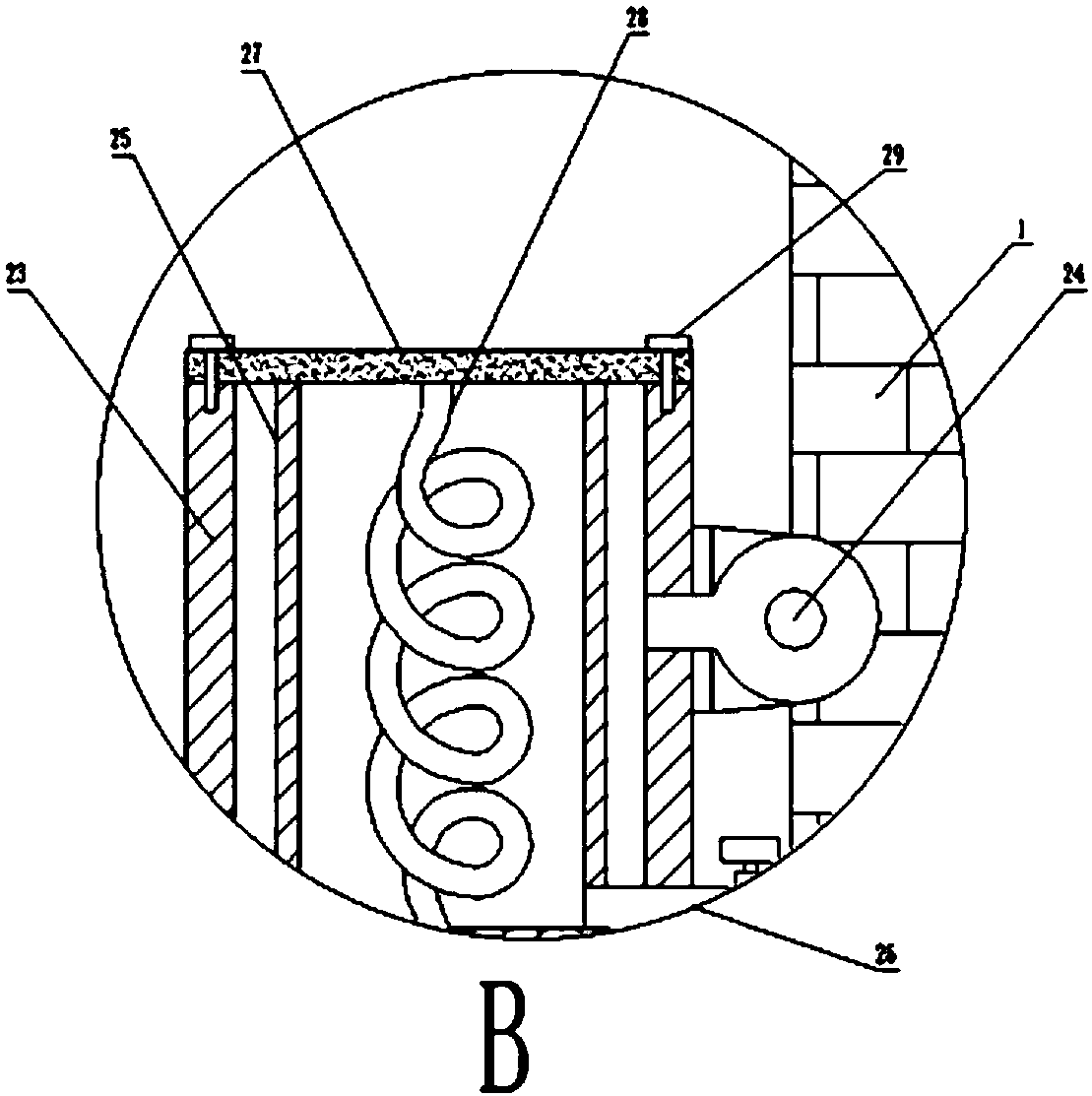 Energy-saving ventilation system for engineering industry