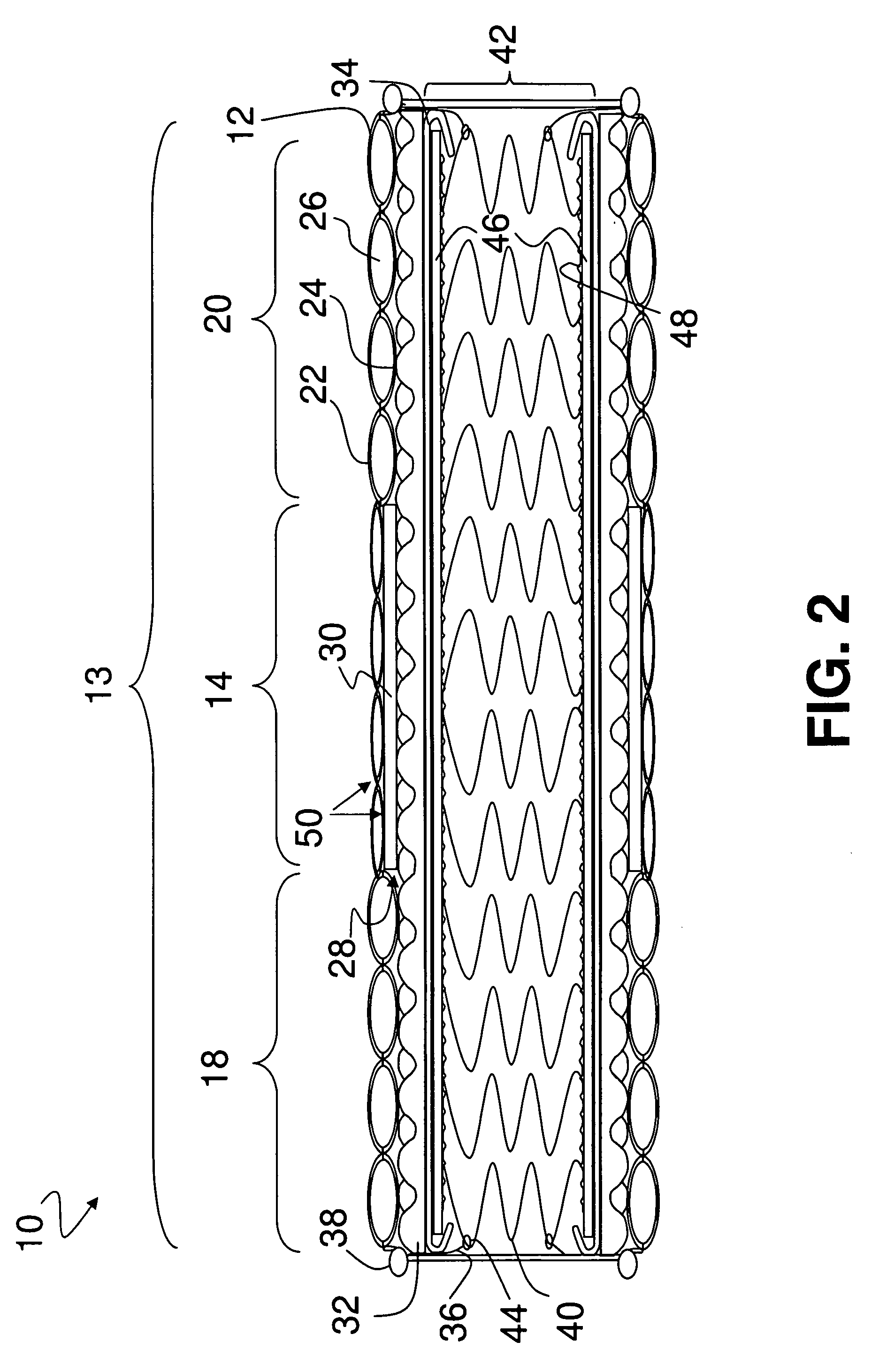 Mattress with quilted zoned topper