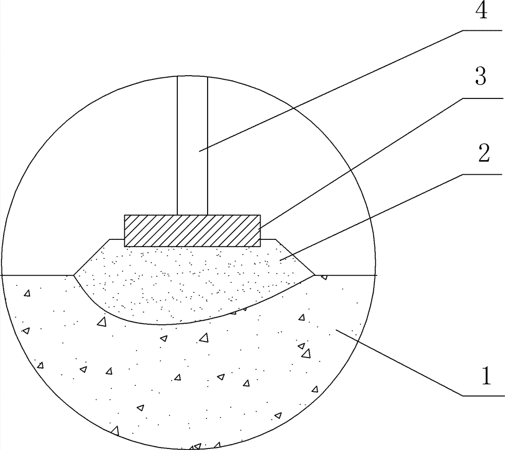 Method for mounting seat pulp cushion plates of petrochemical static equipment and foundation structure