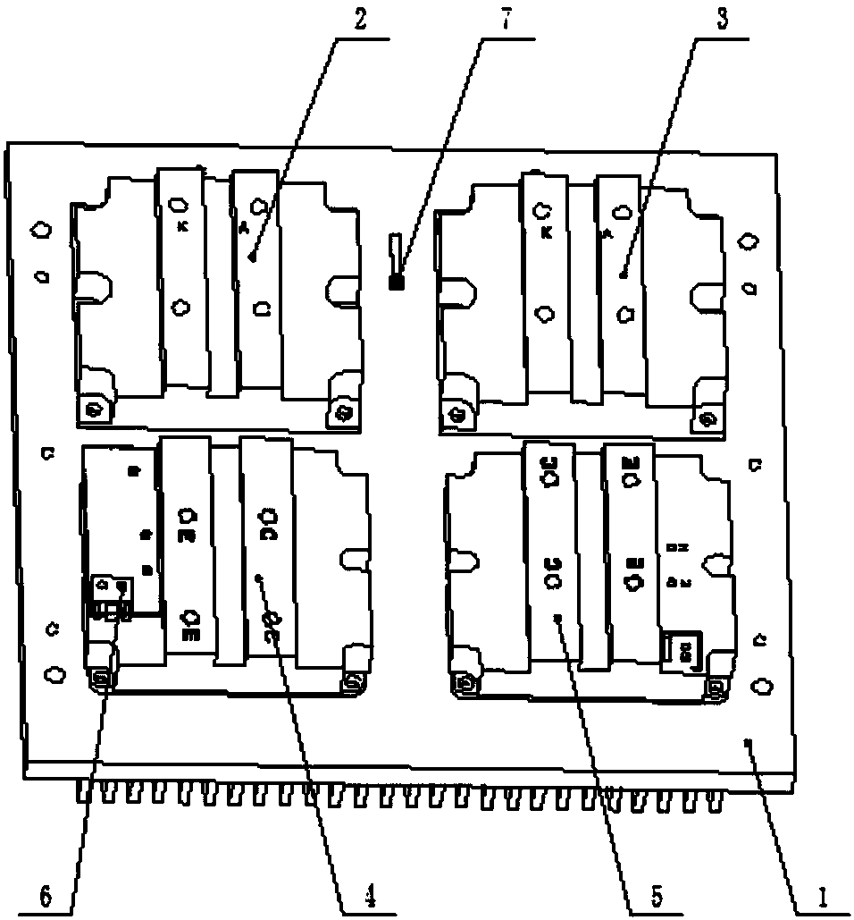 Diesel locomotive rectification chopping phase power module