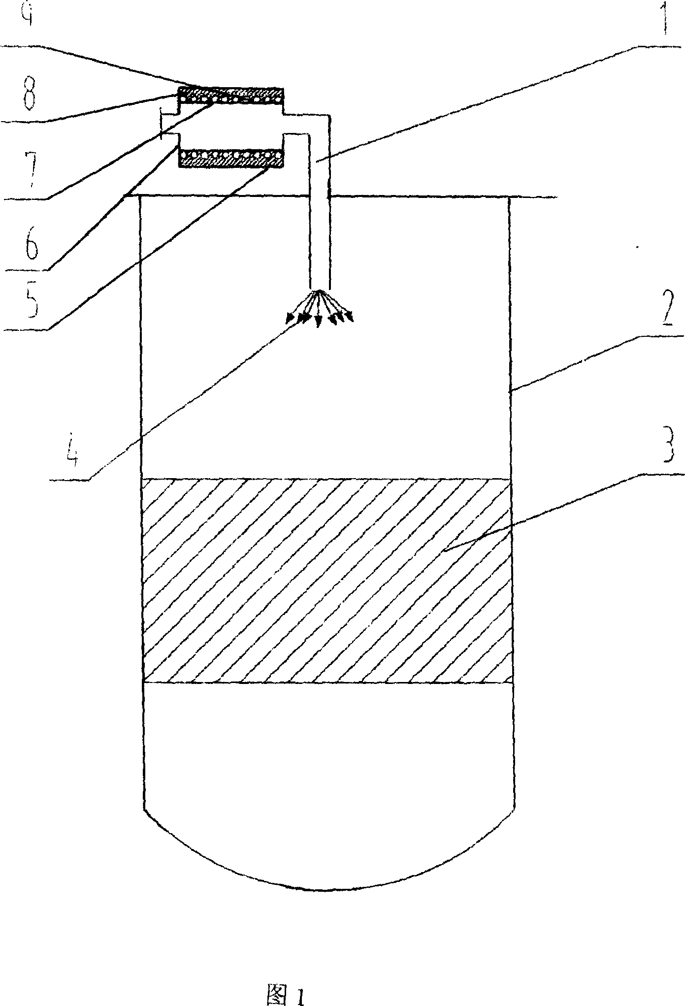 Process for charging titanium tetrachloride for use in preparation of titanium sponge by magnesium method