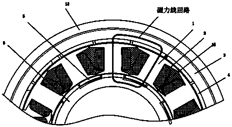 Radial magnetic field stator yoke-free double-rotor disc type permanent magnet synchronous motor