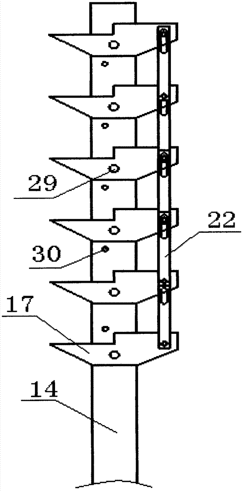 Stamping part stratified shelf for automobile