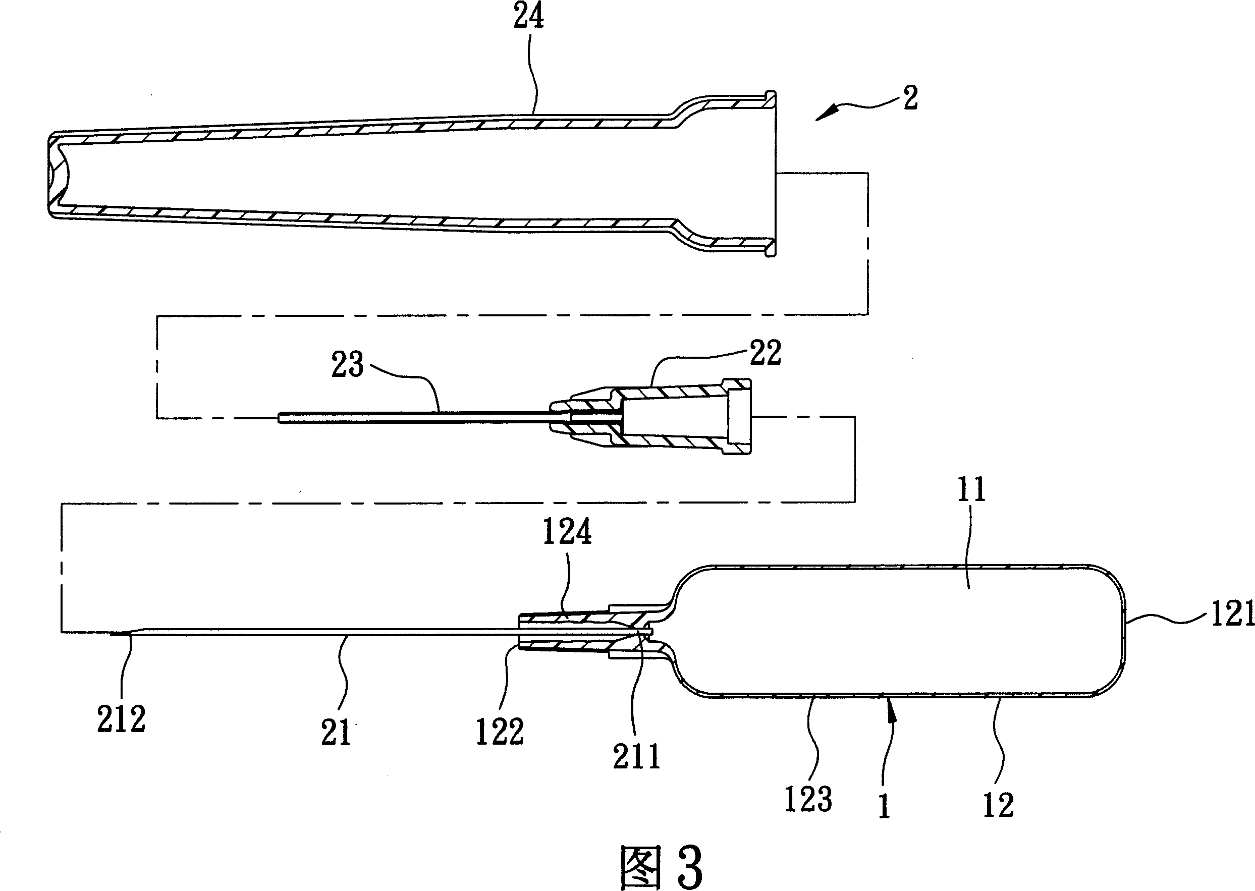 Venous catheter setter capable of drawing and detecting return blood