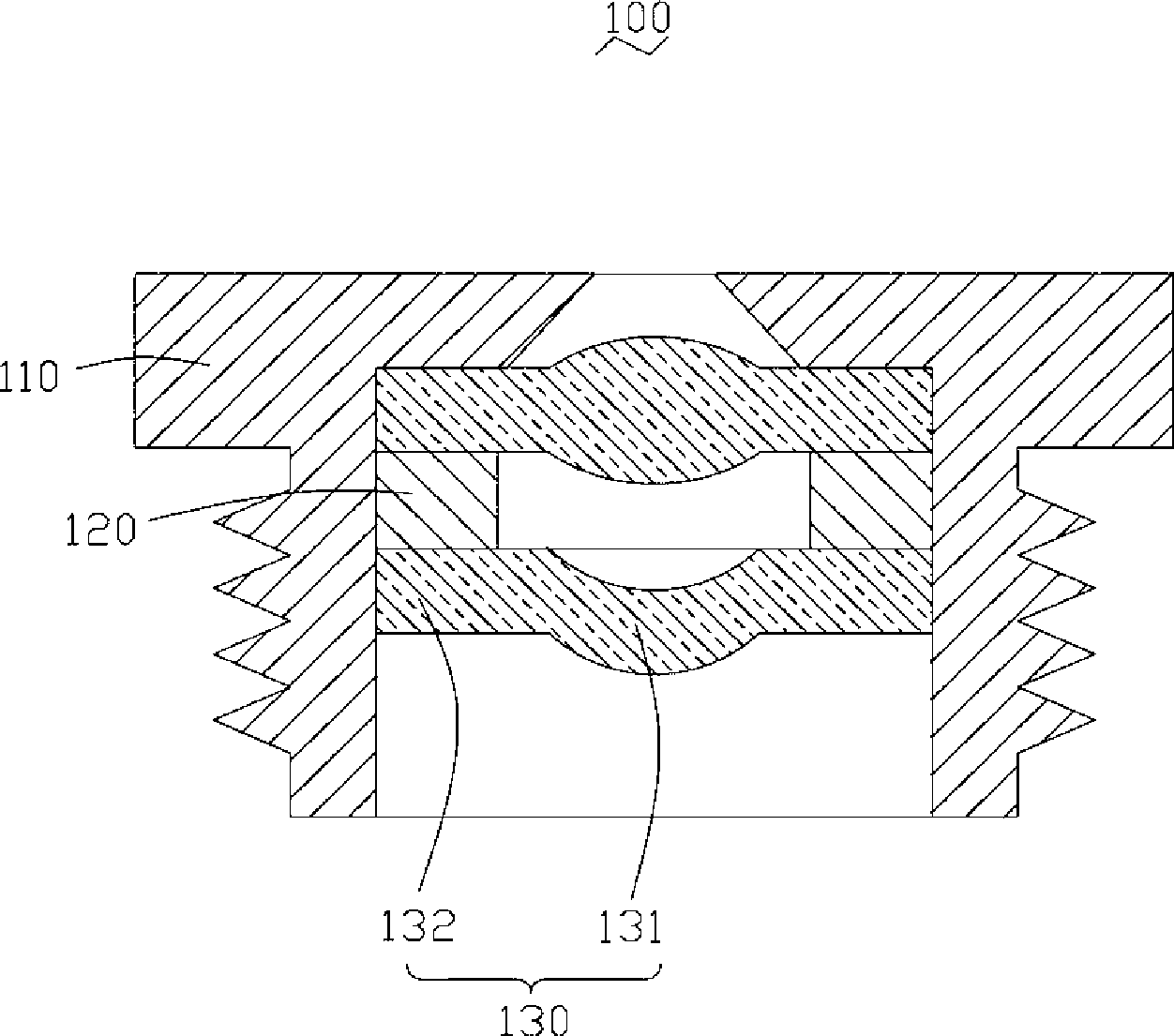 Glasses lens and lens module