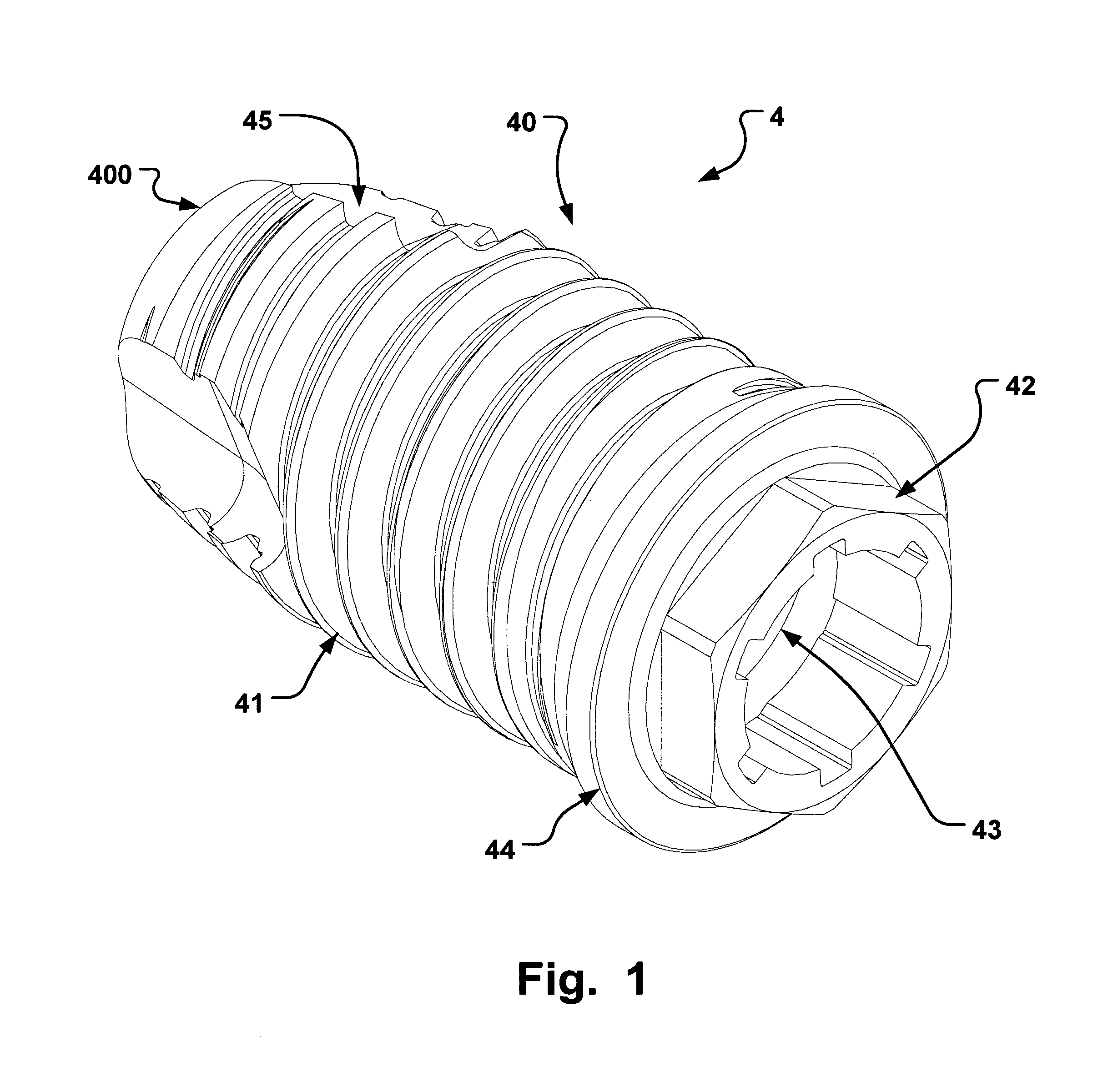 Fixture of two-piece dental implant