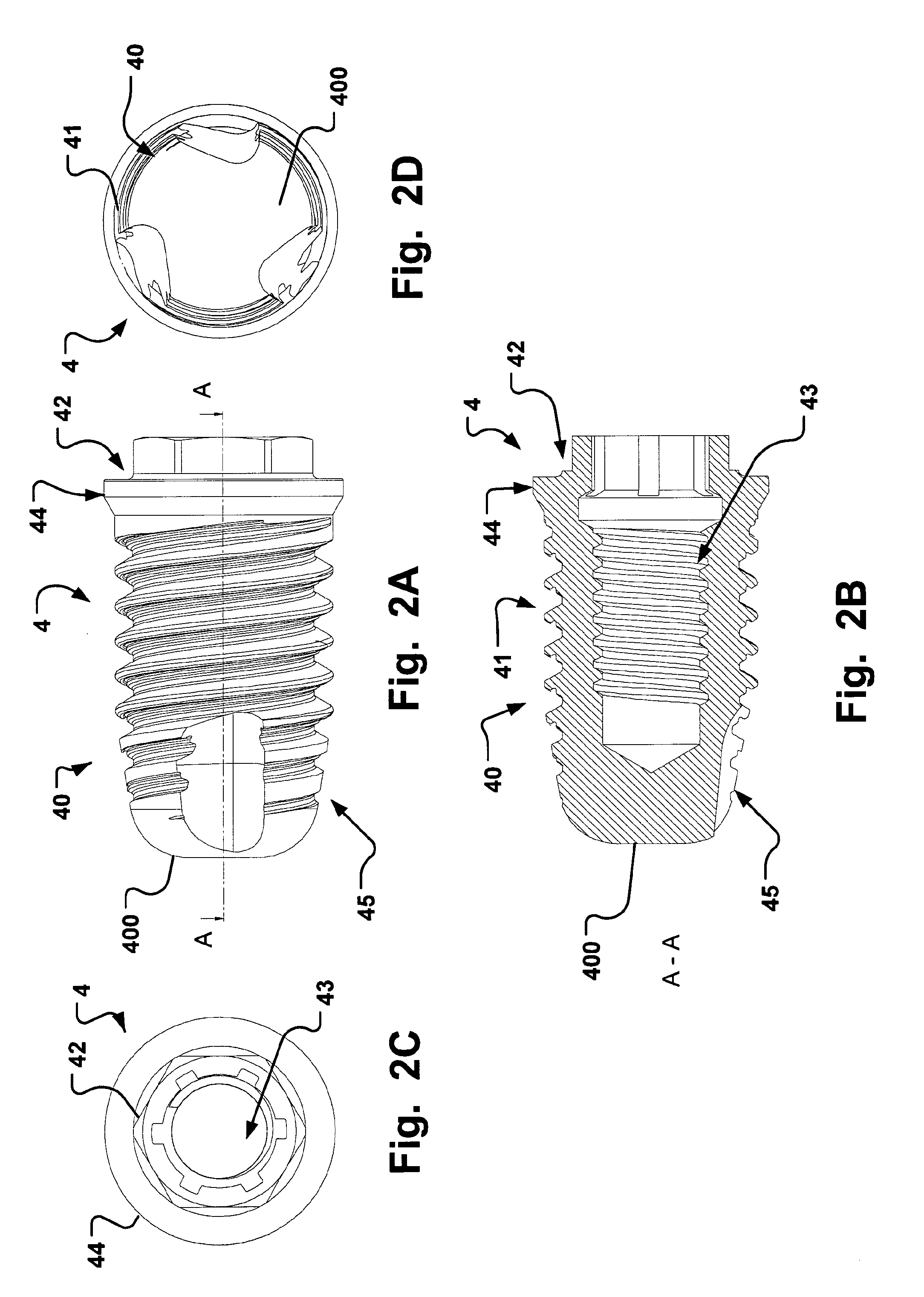 Fixture of two-piece dental implant