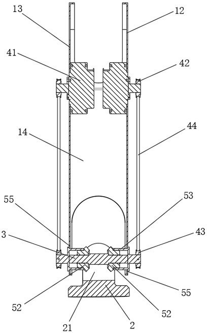 Robot two-degree-of-freedom ankle joint structure module