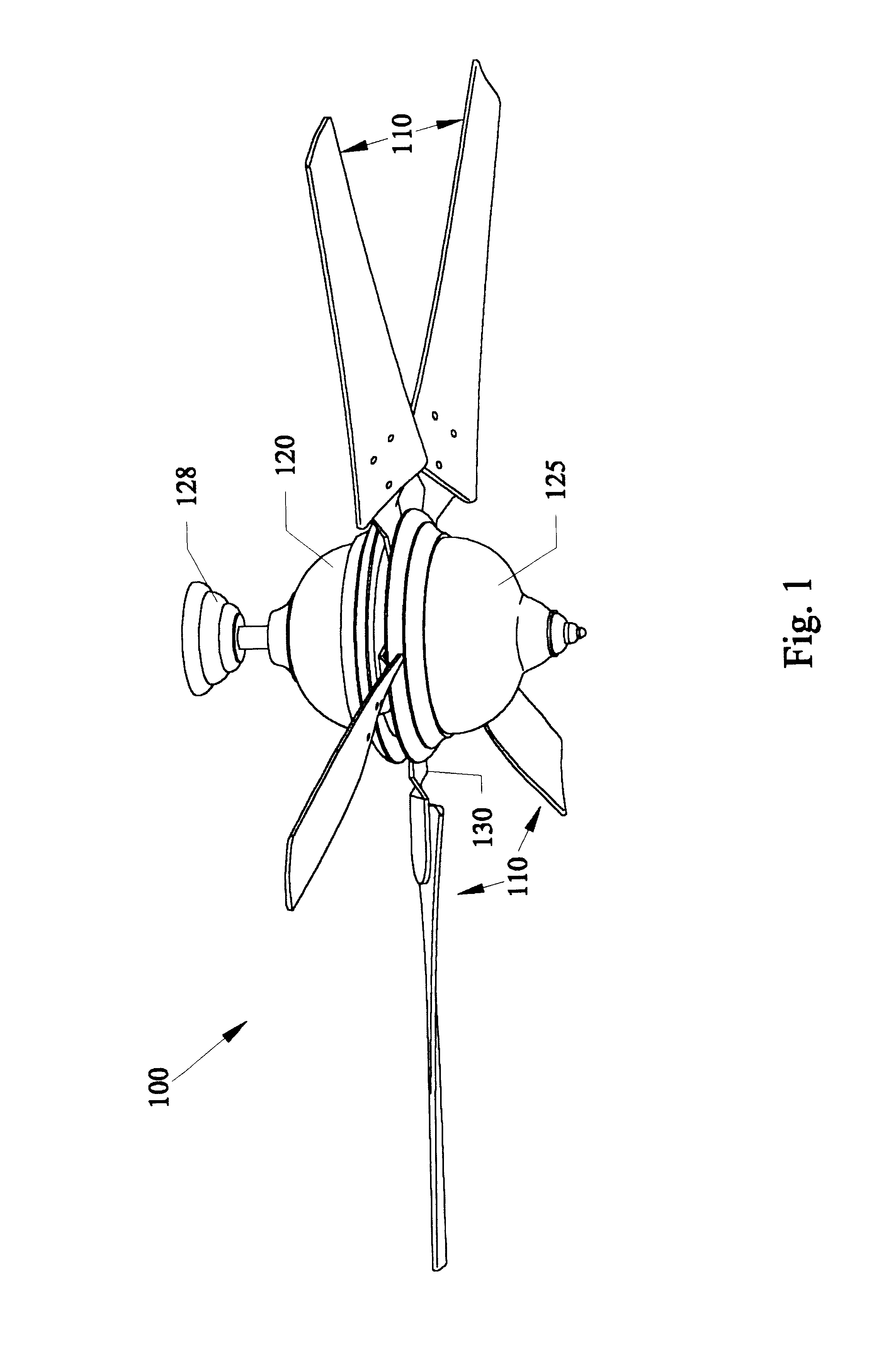 High efficiency ceiling fan blades