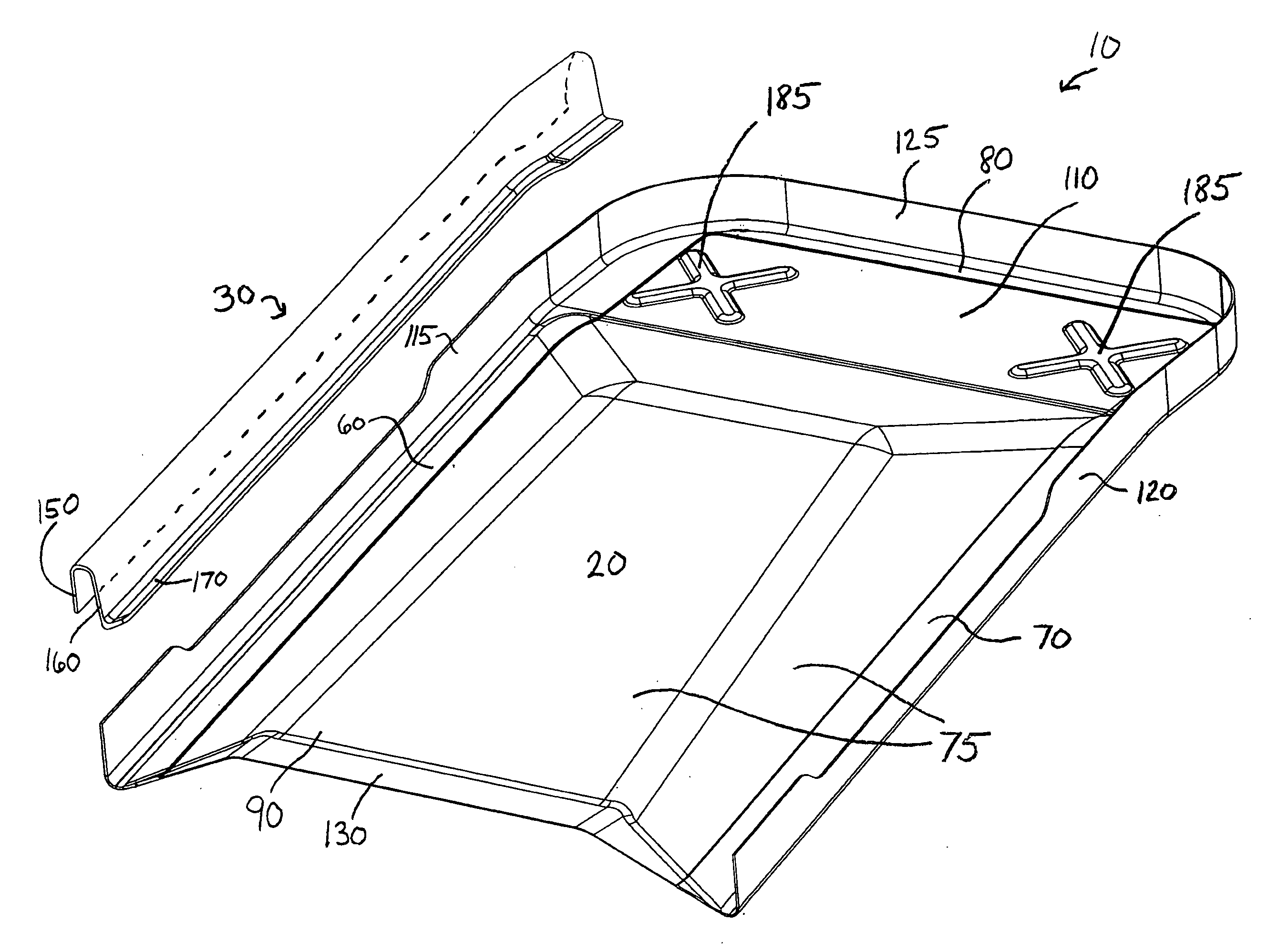 Composite seat back frame