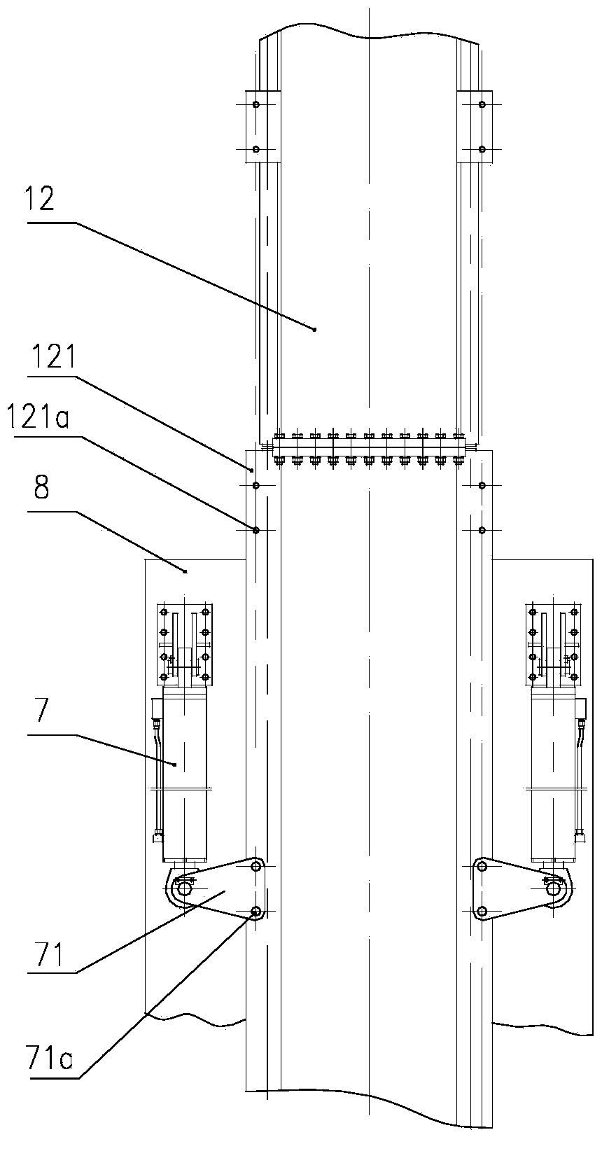 Chain tooth type continuous wall trenching machine