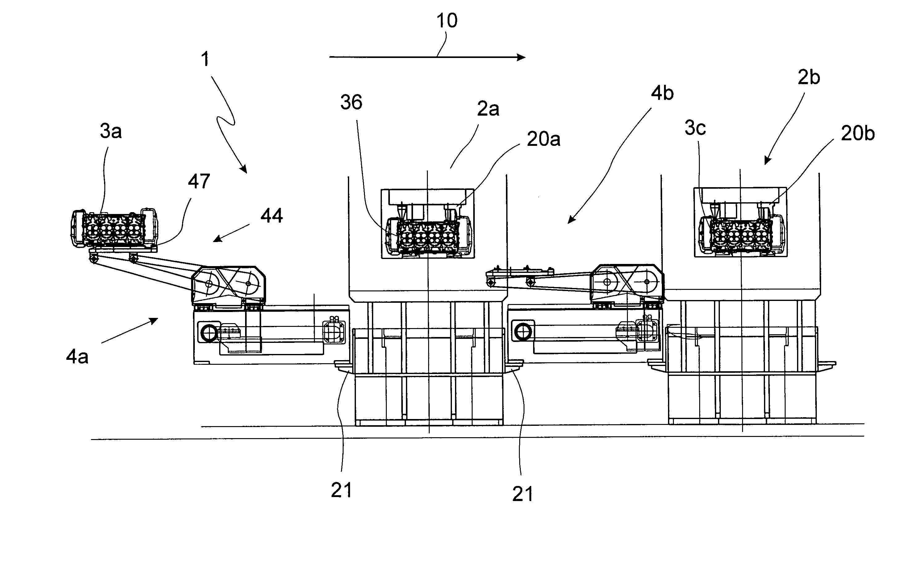 Machining line