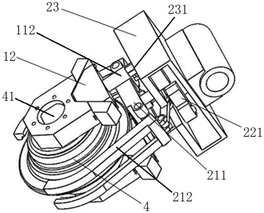 Tool changing robot actuator for shield tunneling