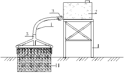 Conservation method of basic on-site concrete of transmission tower in desert areas