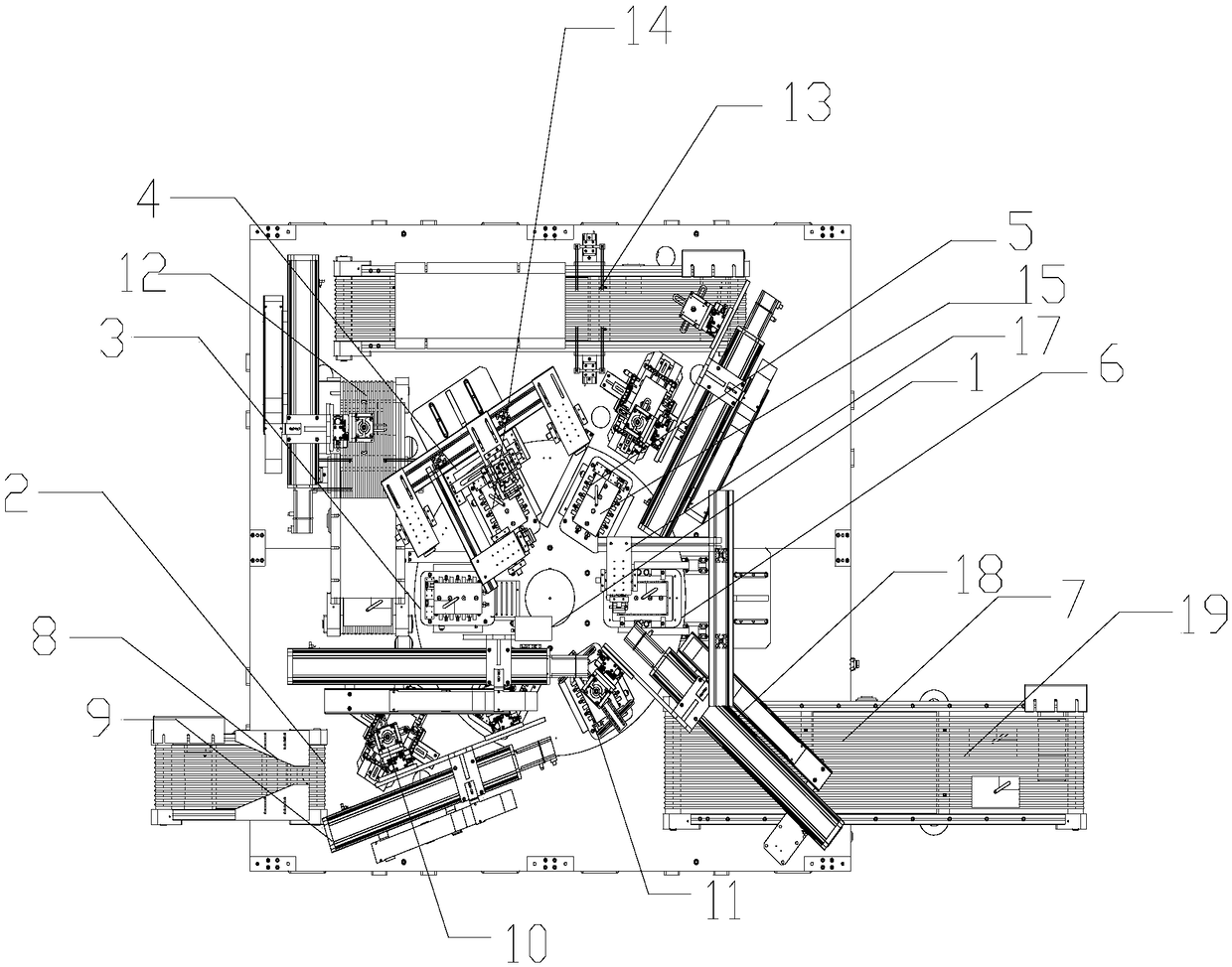 Detection method of full-automatic background module detector