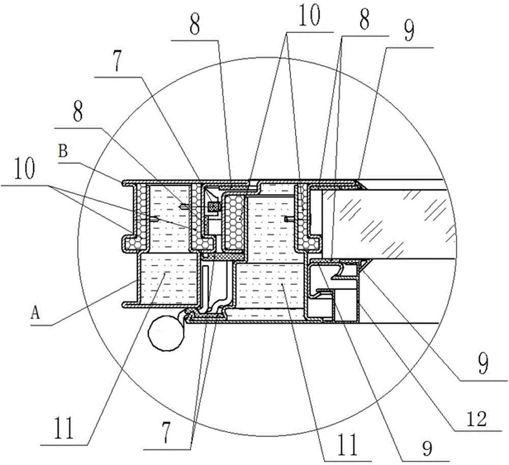 Multifunctional steel door window system and manufacturing method for window frame and window sash frame in system