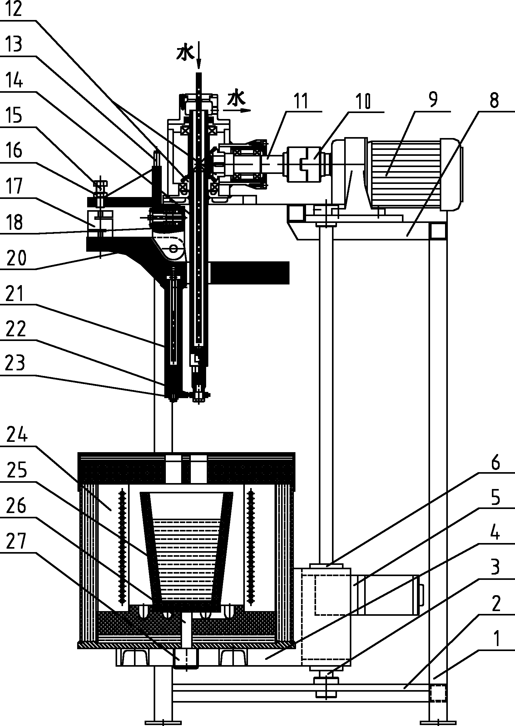 Bolt loading ring-block type corrosive wear testing machine