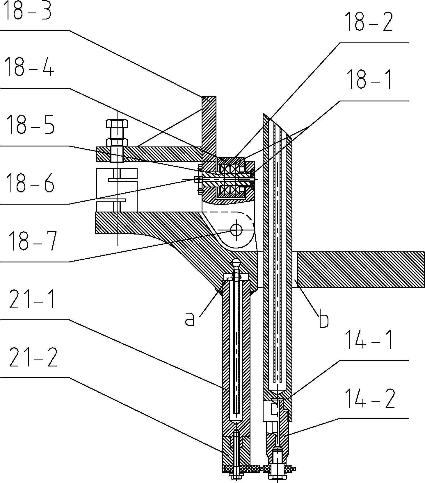 Bolt loading ring-block type corrosive wear testing machine