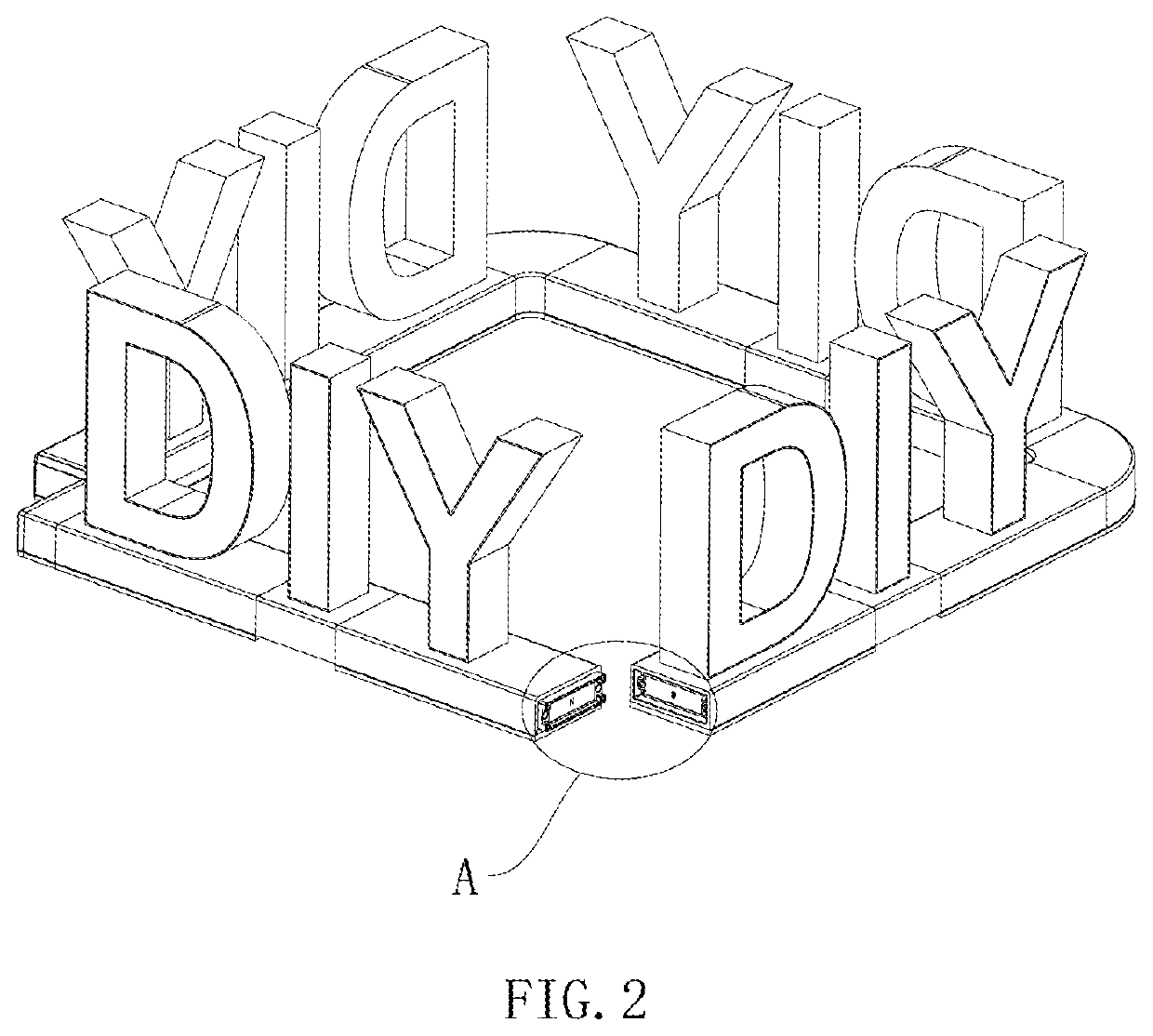 Display prop splicing device