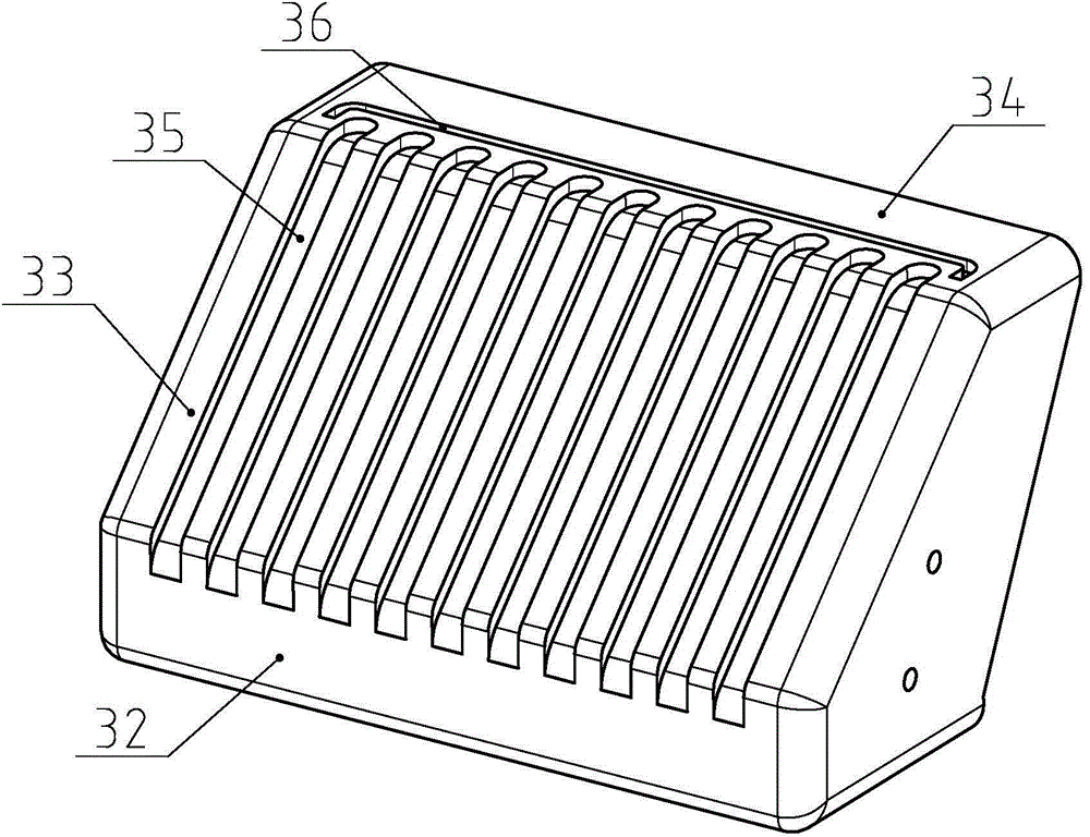 Handle of fried bread stick making pan