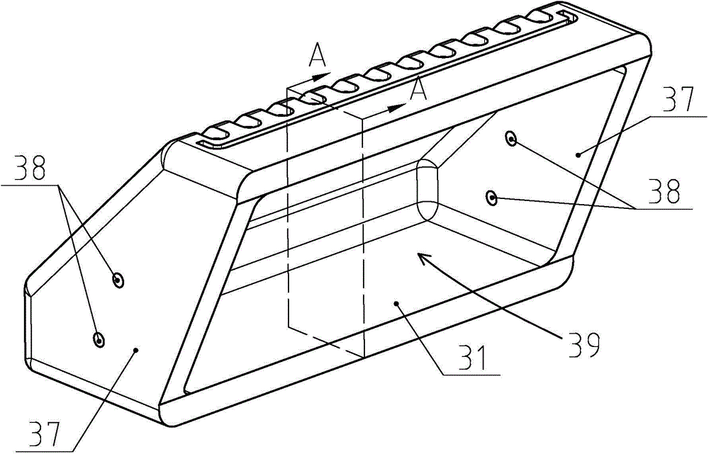 Handle of fried bread stick making pan