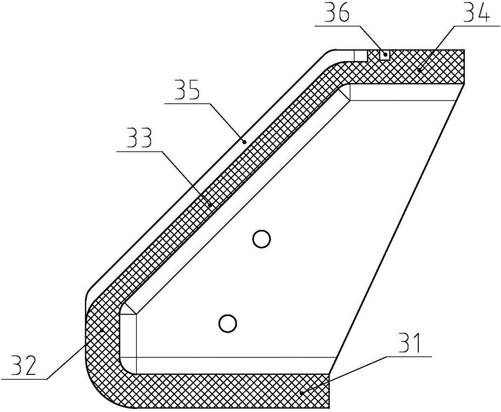 Handle of fried bread stick making pan