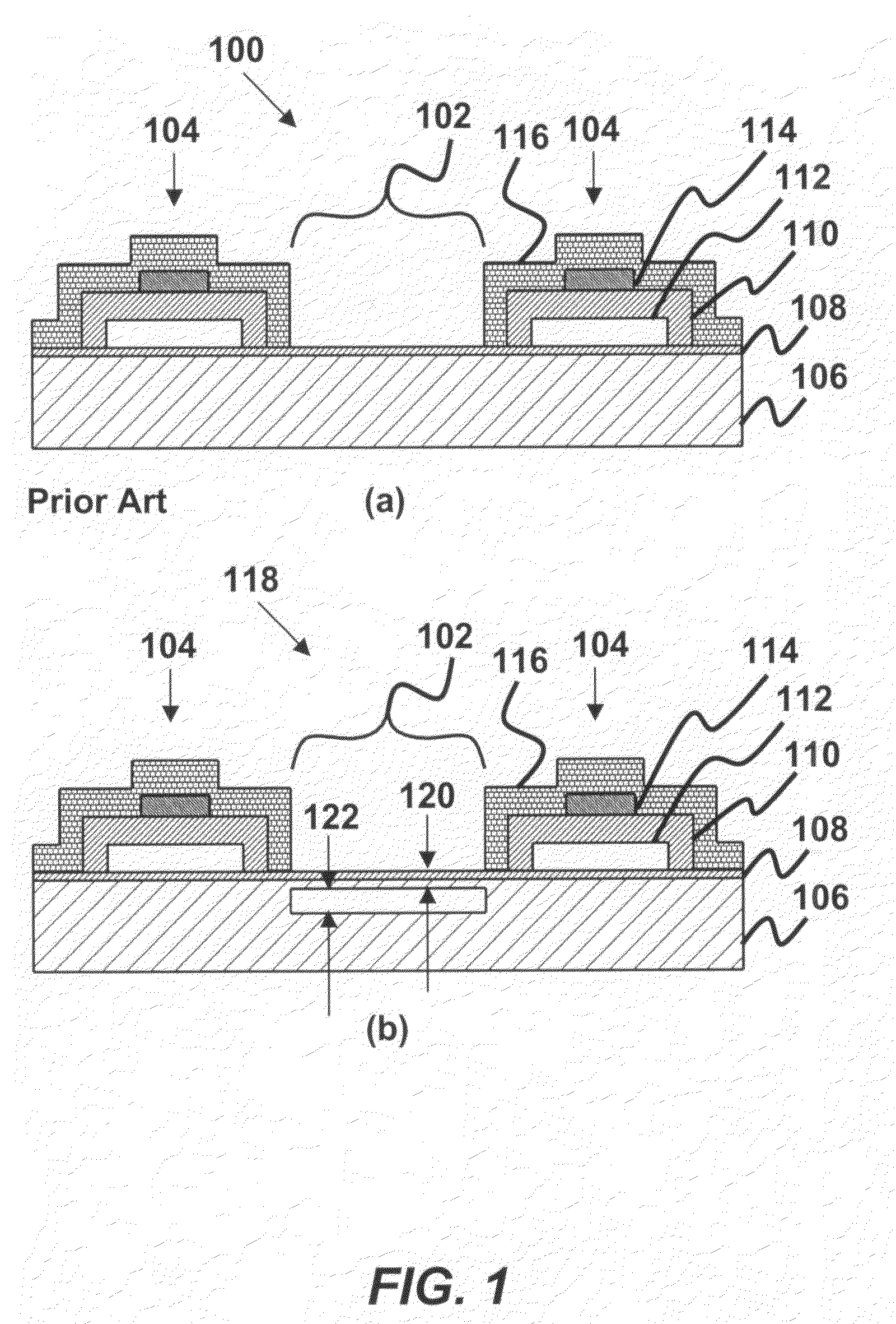 Acoustic crosstalk reduction for capacitive micromachined ultrasonic transducers in immersion