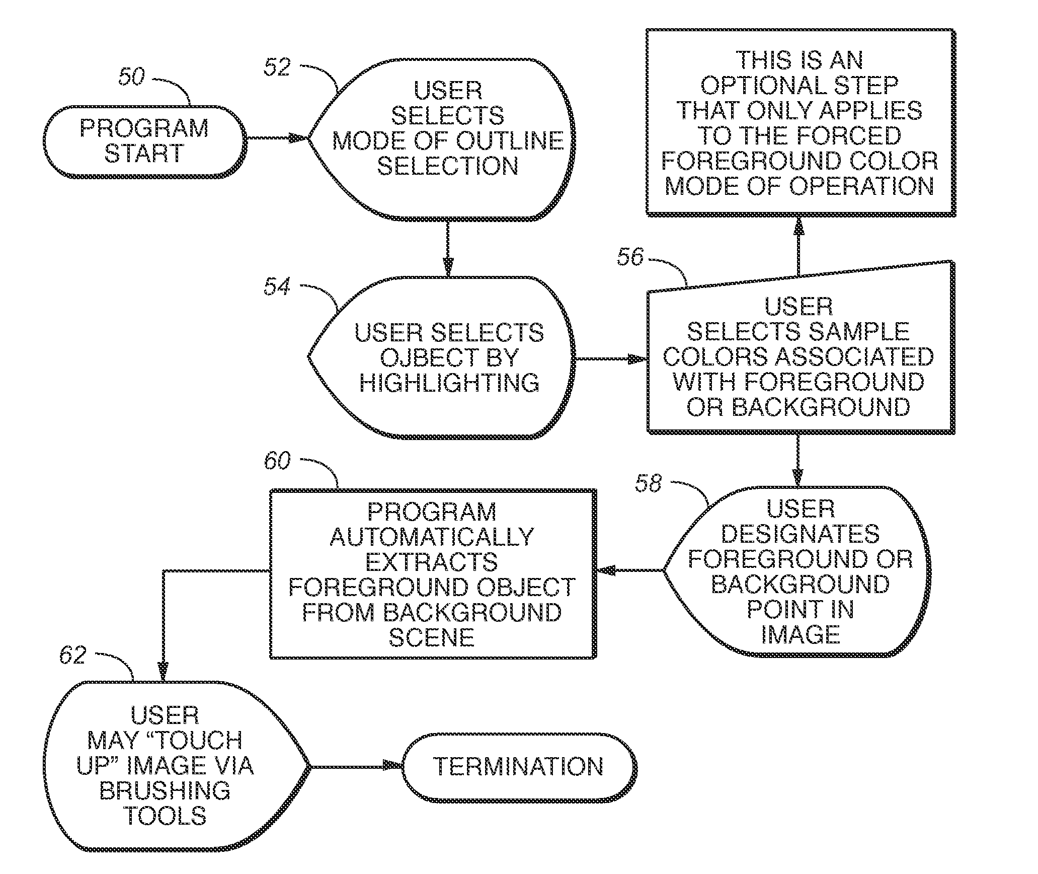 Identifying intrinsic pixel colors in a region of uncertain pixels