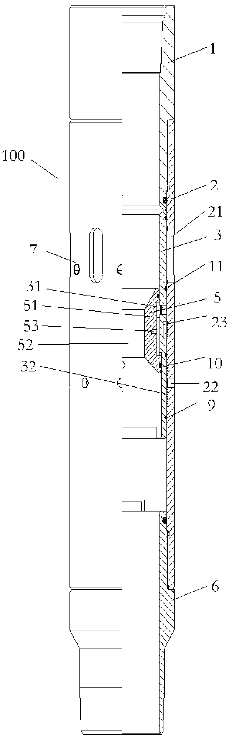 Fracturing sliding sleeve and fracturing pipe string including fracturing sliding sleeve