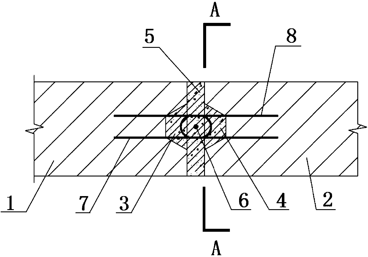 Connecting joint of adjacent wallboards and construction method of connecting joint