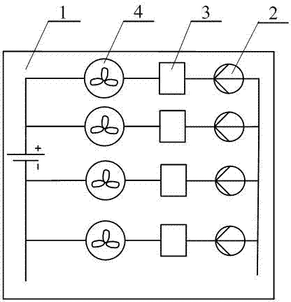 Notebook computer radiator capable of matching air speed along with temperature variation