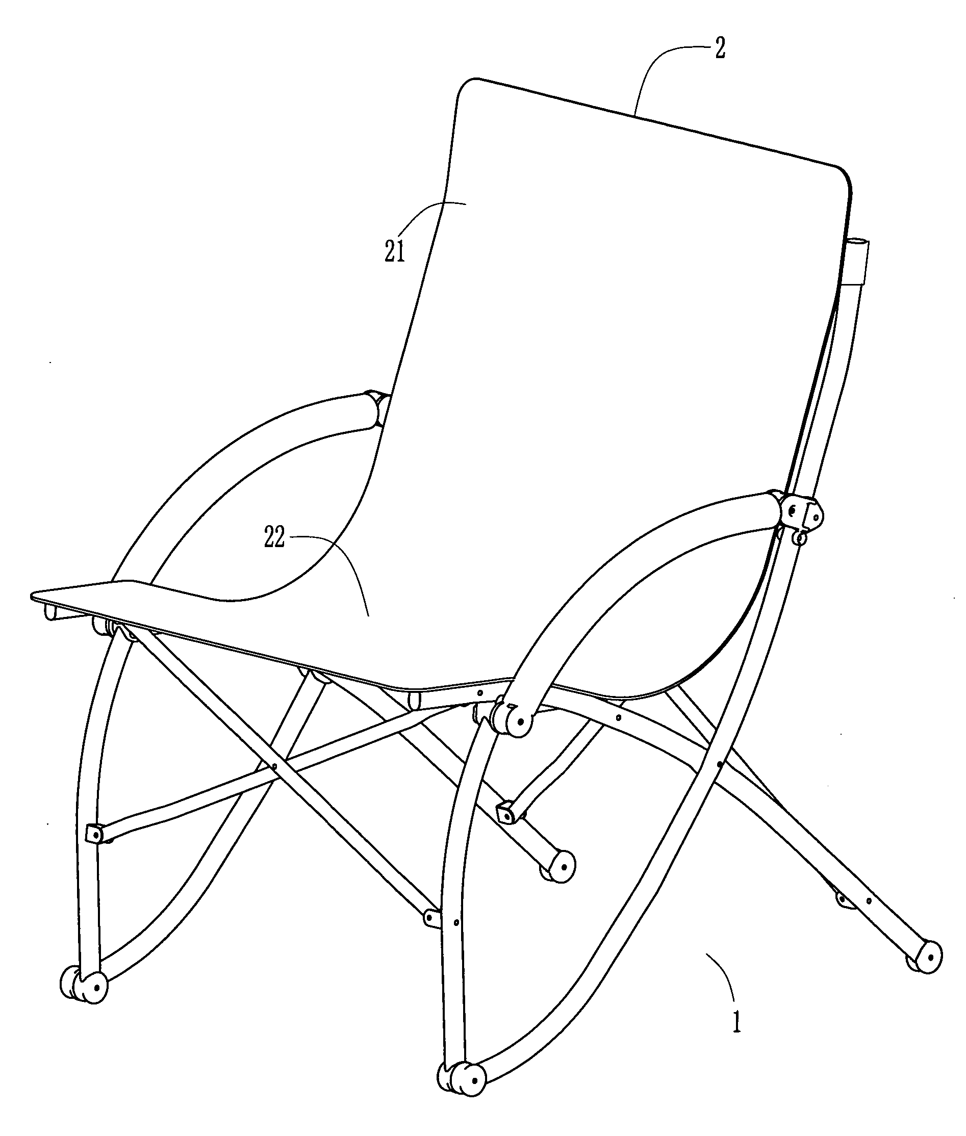 Foldable beach chair