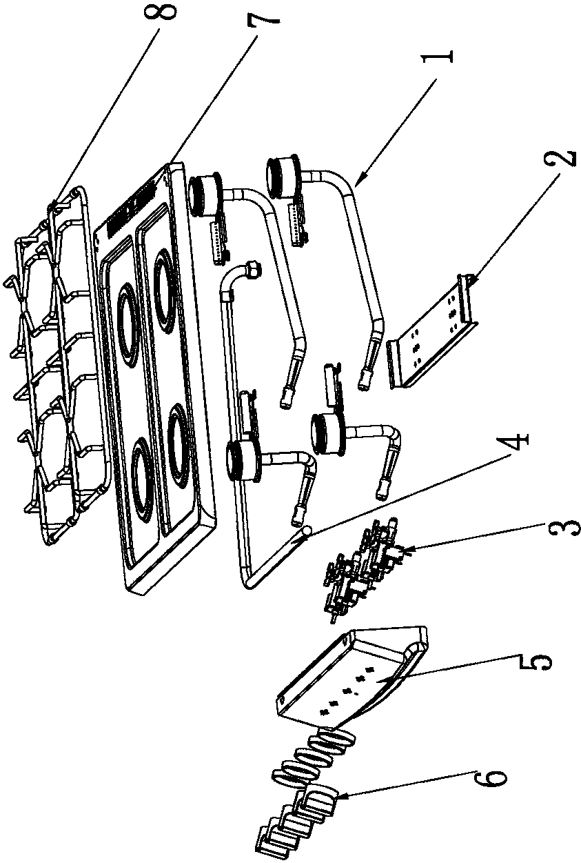 A gas burner and cooktop assembly