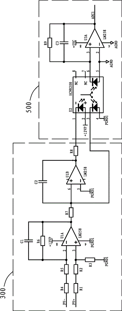 High-transformation ratio isolated solar charging controller with MPPT function