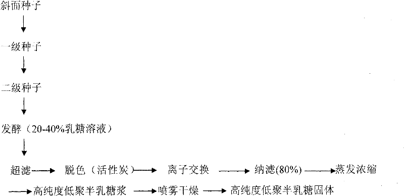 Aspergillus oryzae and method for preparing high purity galacto-oligosaccharides by using same