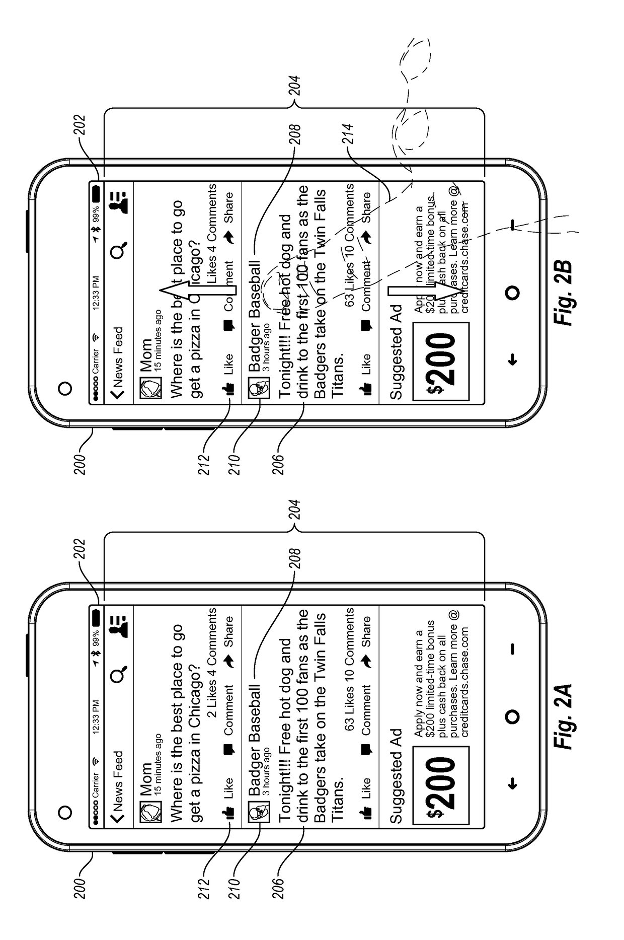 Navigating through content items on a computing device