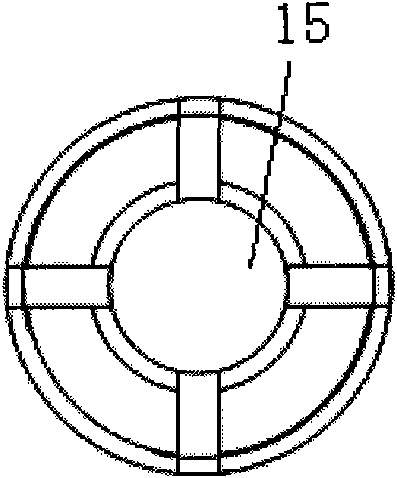 Device for carrying out long-time continuous optical monitoring on liquid concentration