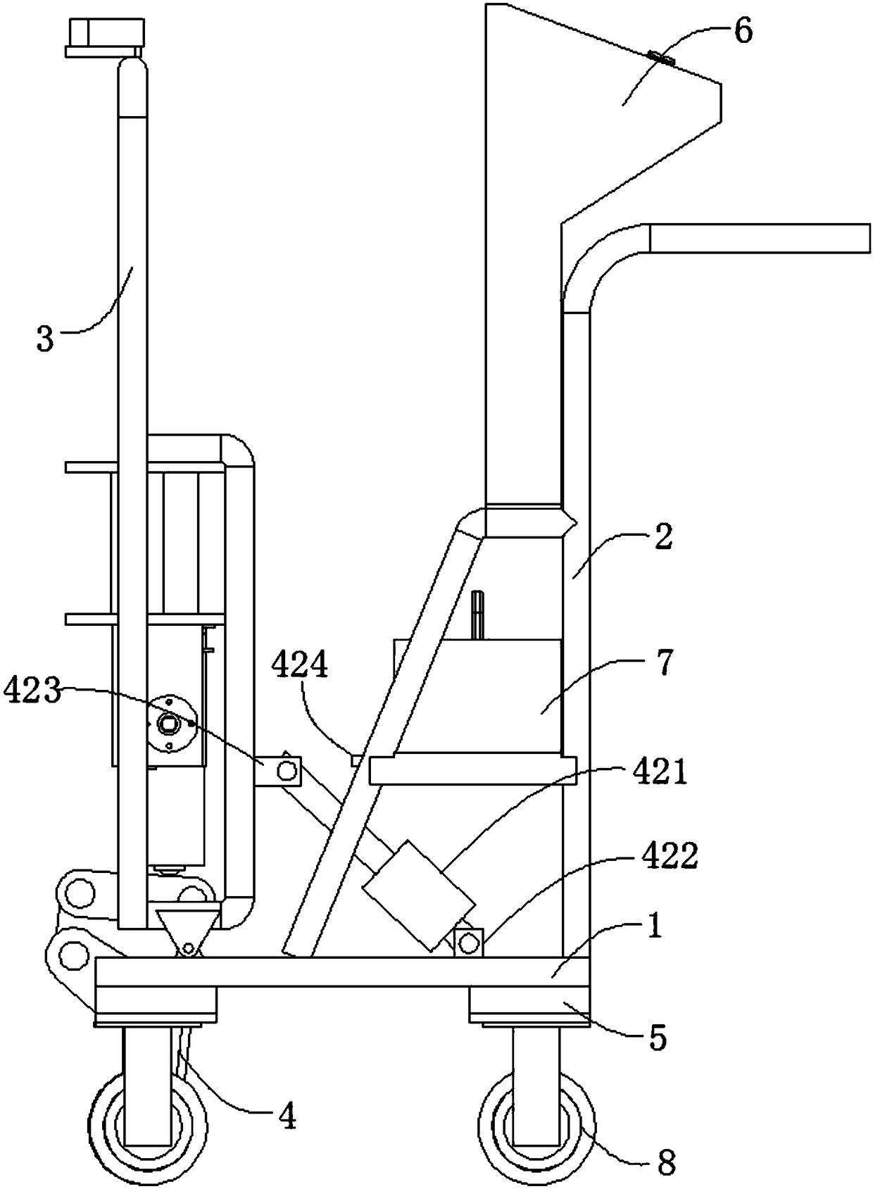 Portable gas extinguishing steel bottle weighing device