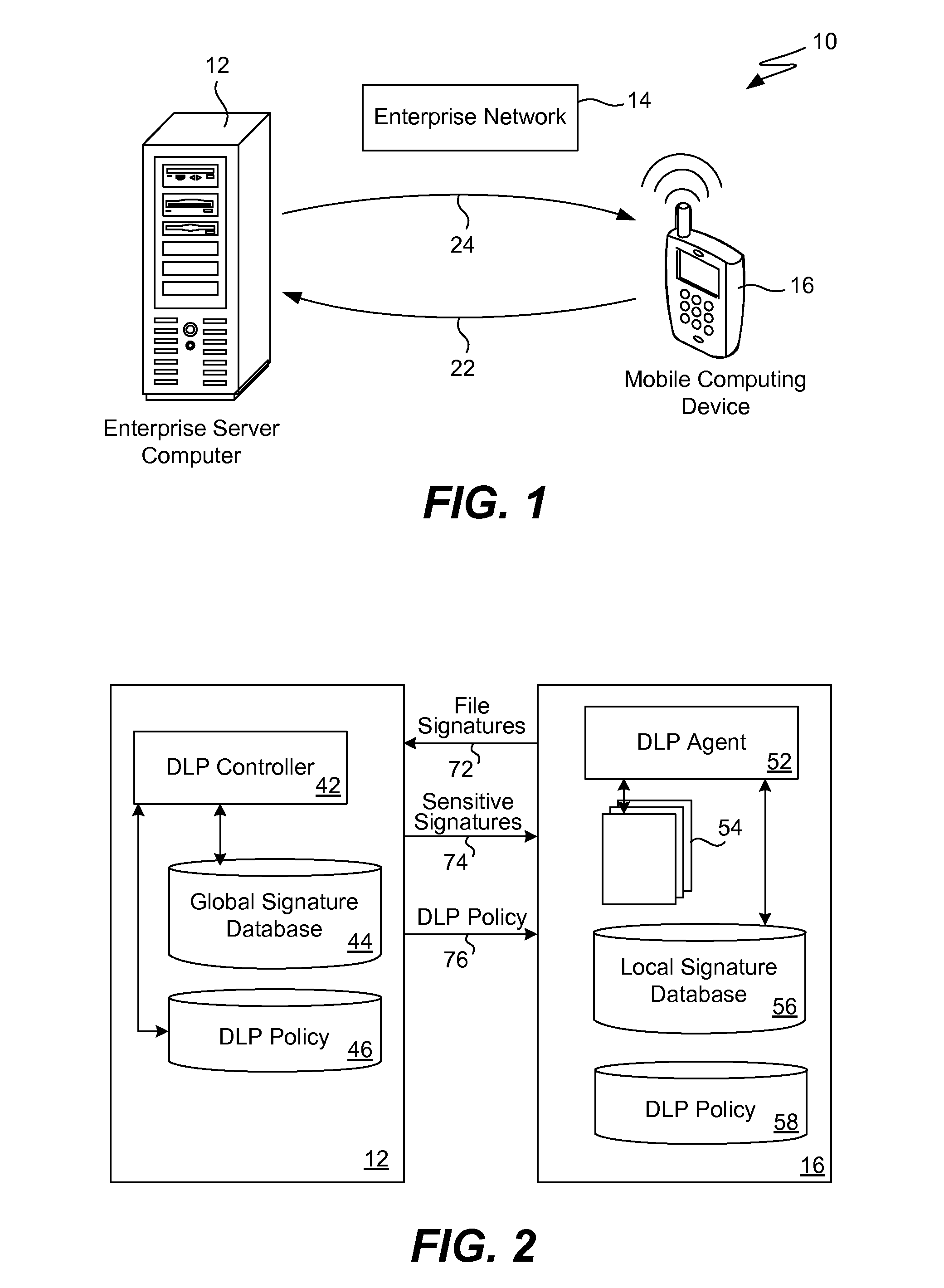 Data leakage prevention for resource limited device