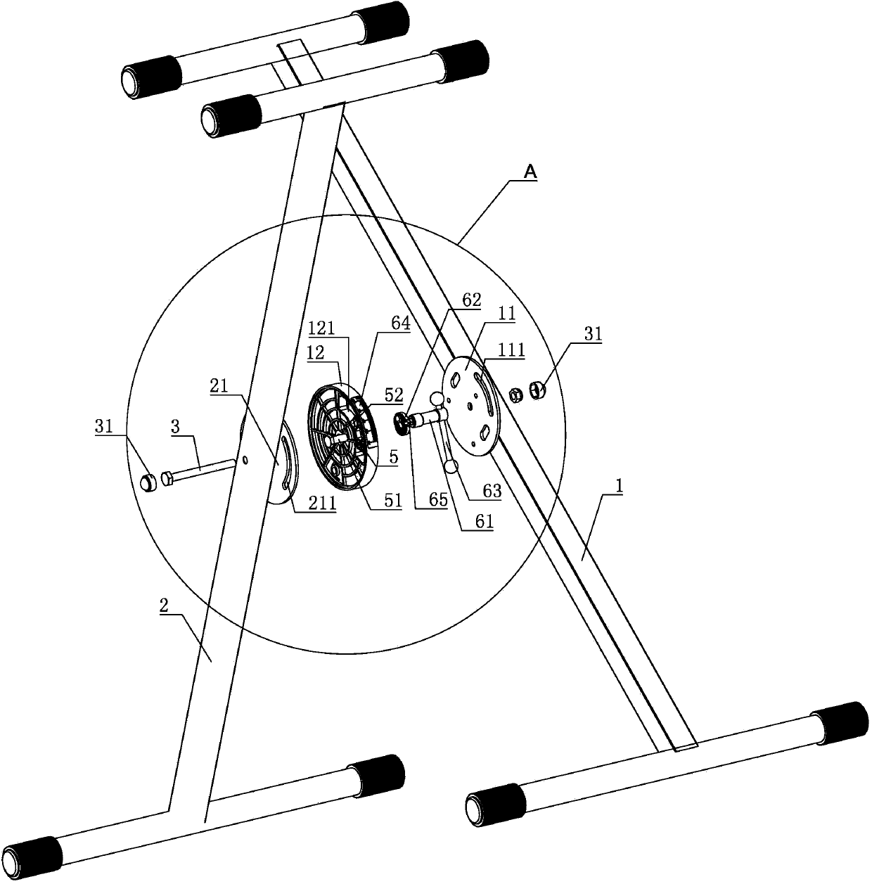 X type folding bracket