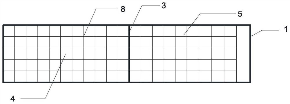 Floating plate type breakwater structure inclining towards wave backing side