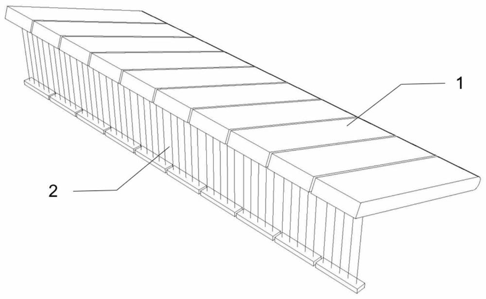 Floating plate type breakwater structure inclining towards wave backing side