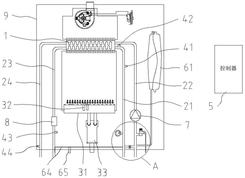 Self-adaptive ignition wall-hanging stove and control method thereof