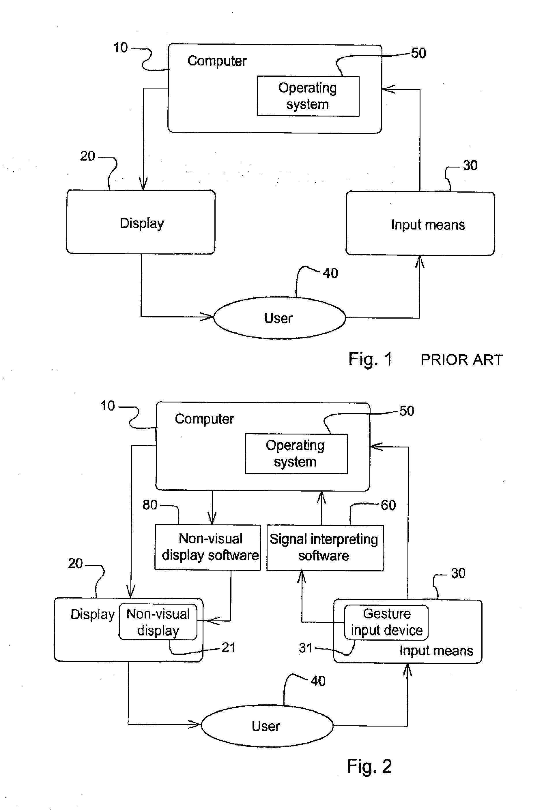 Gesture based computer interface system and method