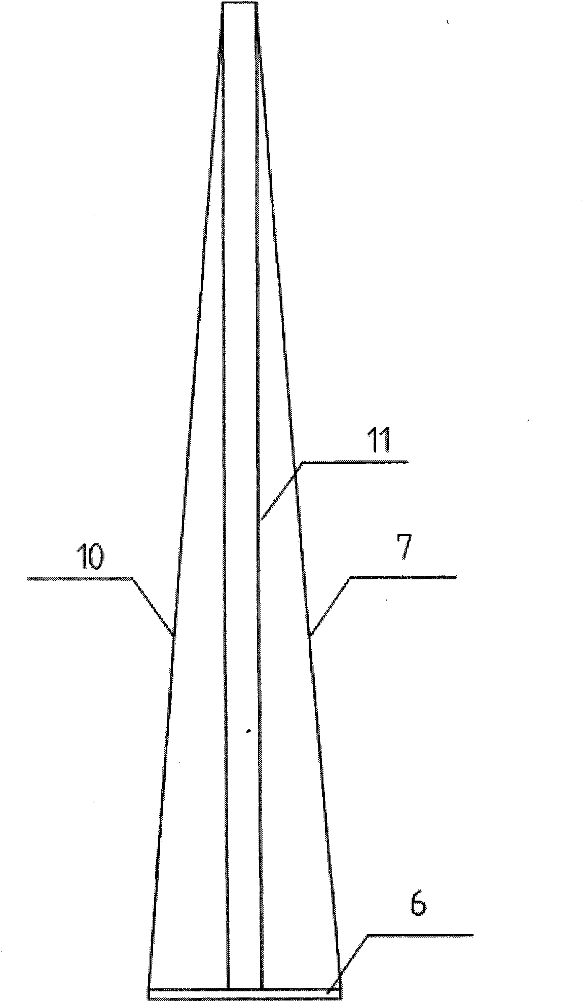 Flow state display comb tube for automobile wind tunnel