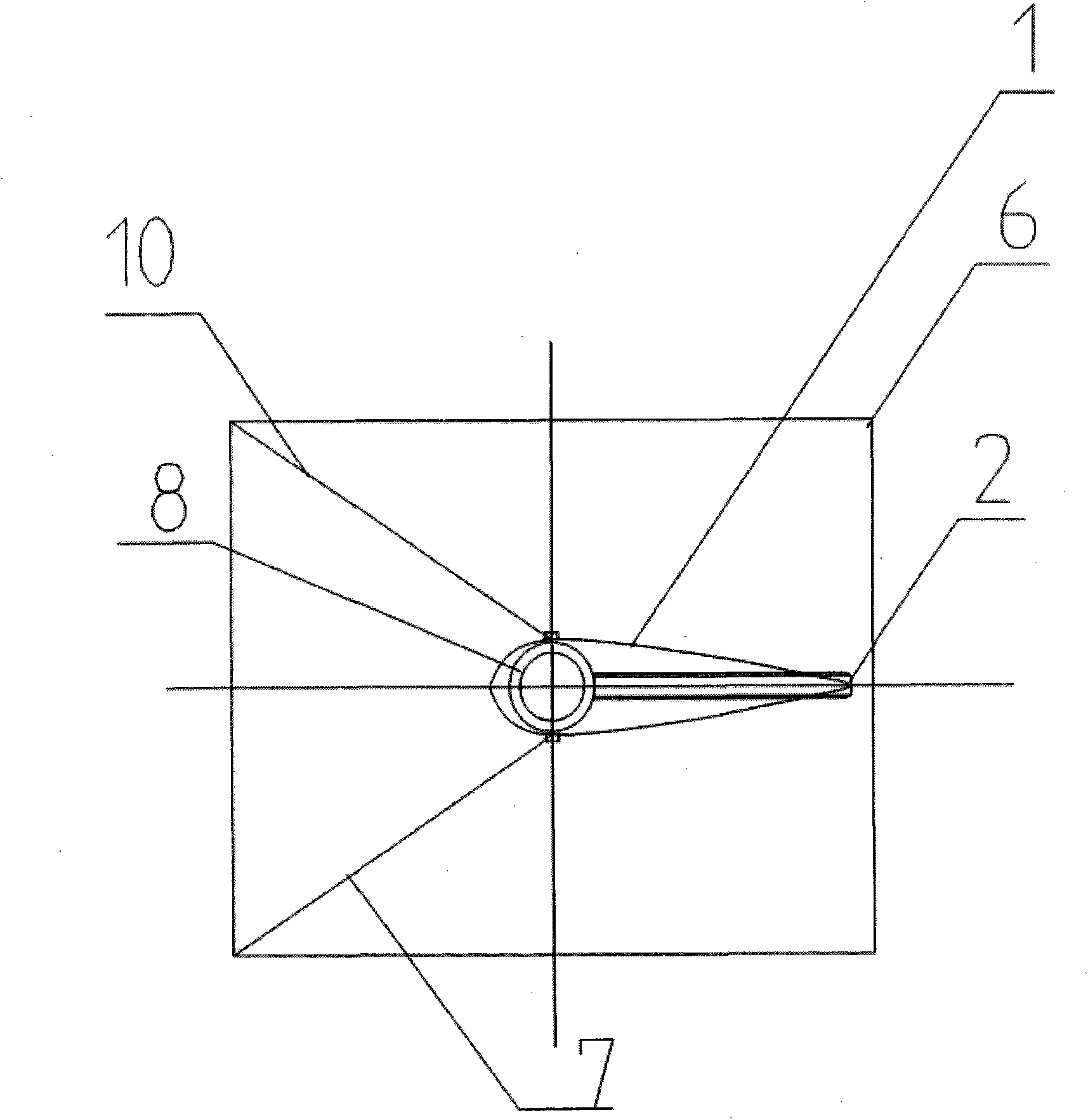 Flow state display comb tube for automobile wind tunnel