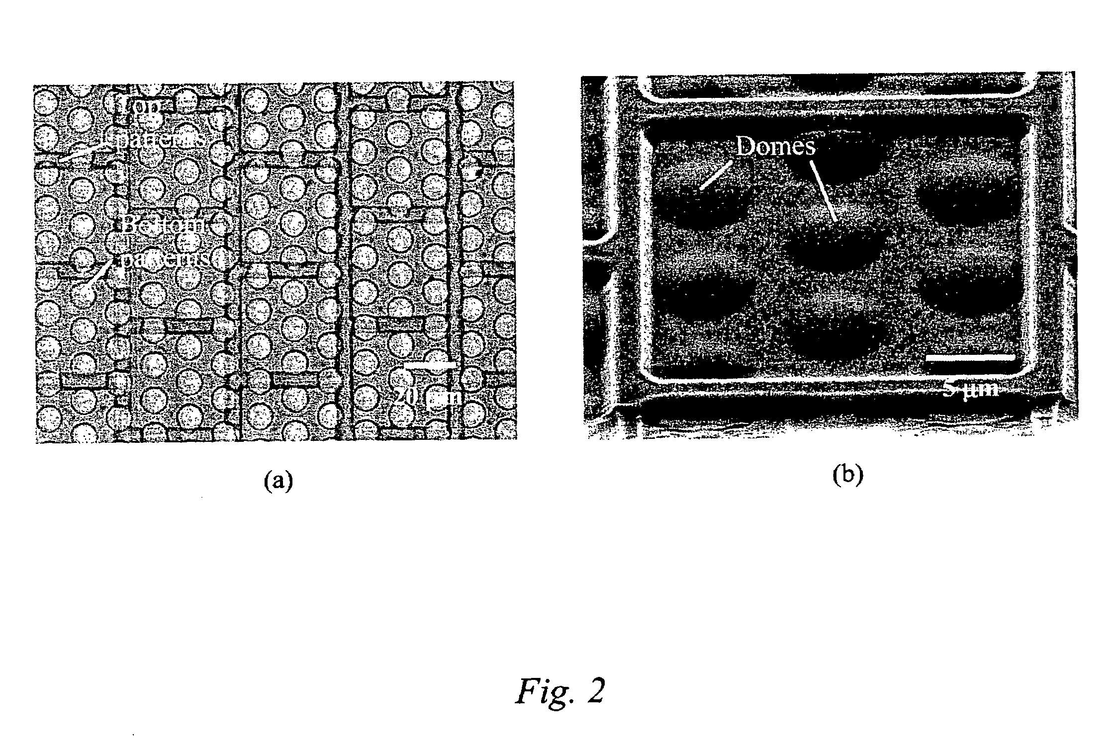 Method of imprinting shadow mask nanostructures for display pixel segregation