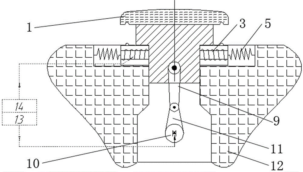 Intelligent lifting type forced road speed bump