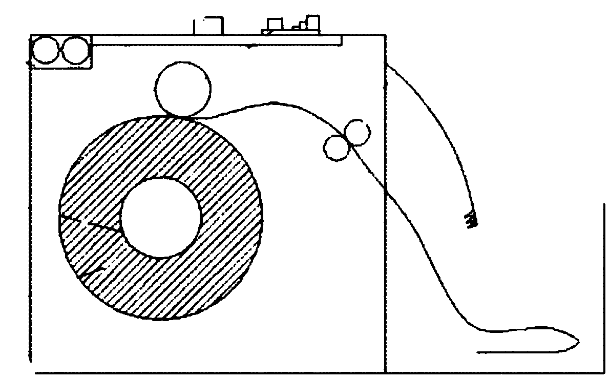 Roll-paper drawing device