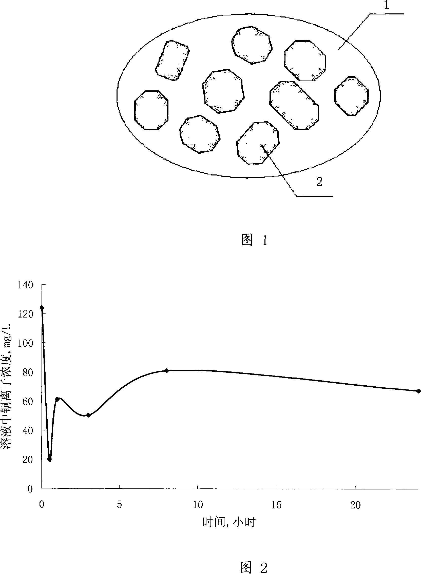 Seaweed plants and preparation of crust amine combined biological adsorption material and applications thereof